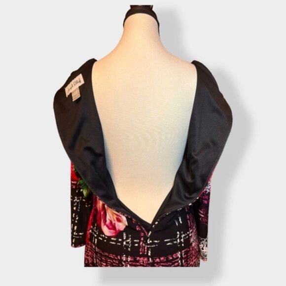 Women’s 8 Vintage Joseph Ribkoff Rose Plaid Dress - Picture 10 of 10